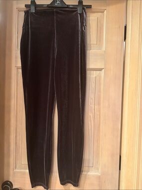 Lysse Velvet Leggings in Purple